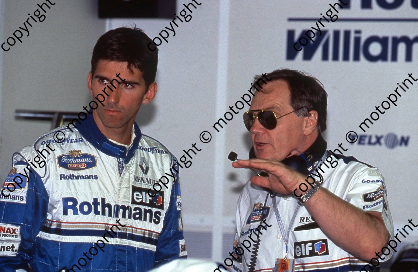 1996 Hungarian GP Hill Patrick Head 088