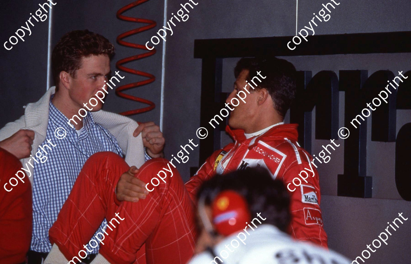 1996 Japanese GP Ralf, Michael Schumacher 098