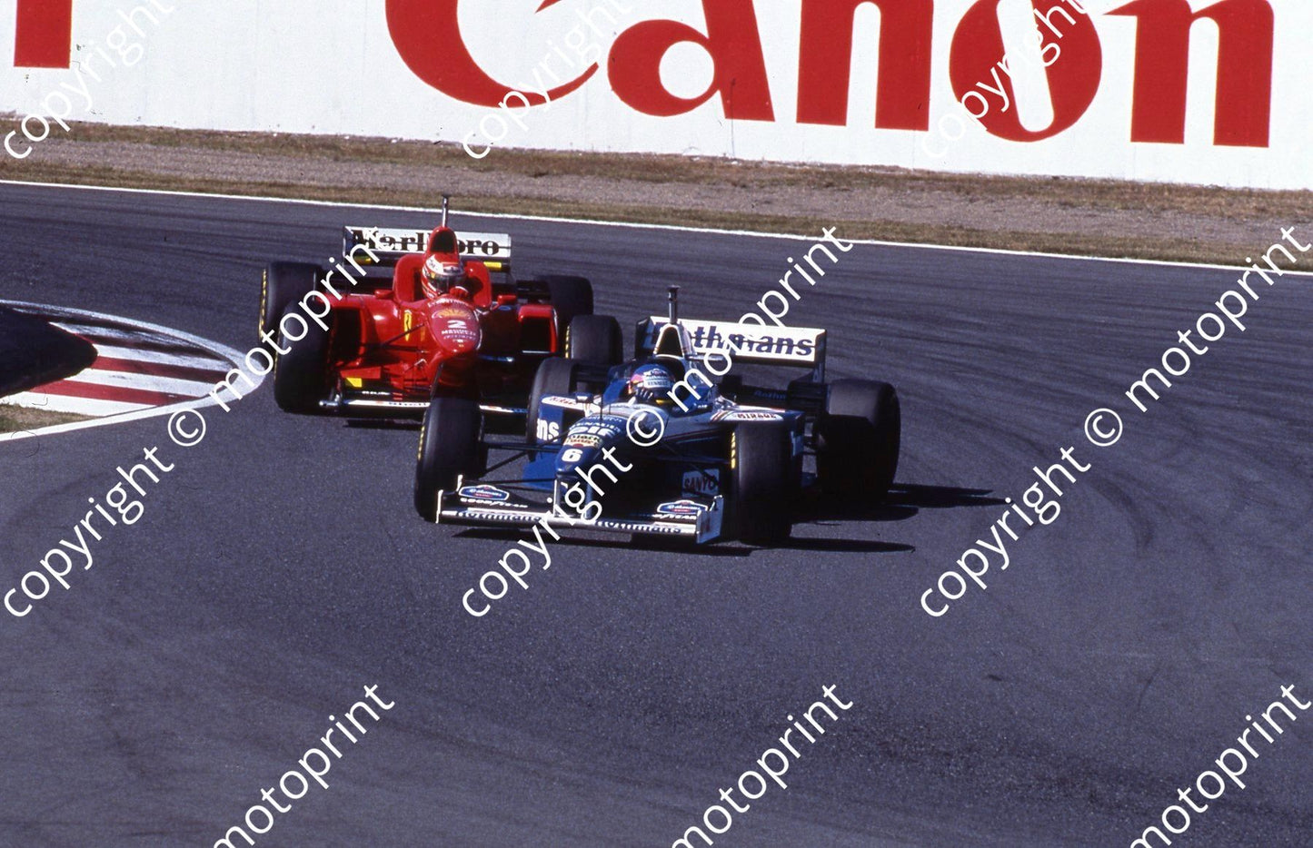 1996 San Marino GP Villeneuve Irvine Ferrari 059