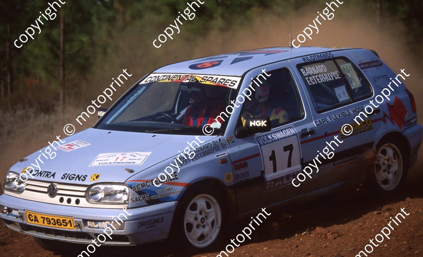 1996 VW Rally 17 Johan Barnard, Sergei Esterhuyse Golf (Watling Photo) (27)
