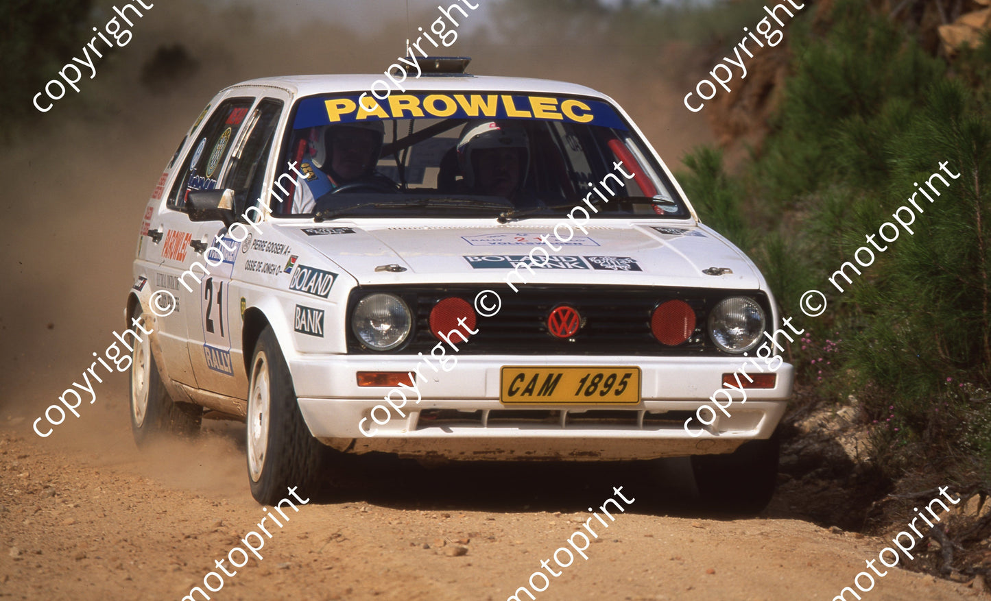1996 VW Rally 21 Pierre Goosen, Ossie De Jongh GOlf (Watling Photo) (21)