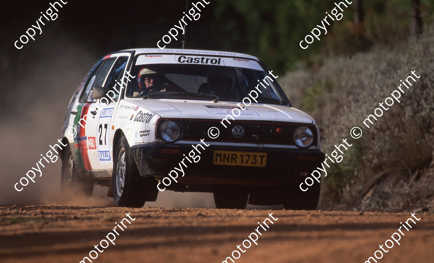 1996 VW Rally 27 NOTE BRIT FLAG Spotti Woodhead, ....Golf (Watling Photo) (23)