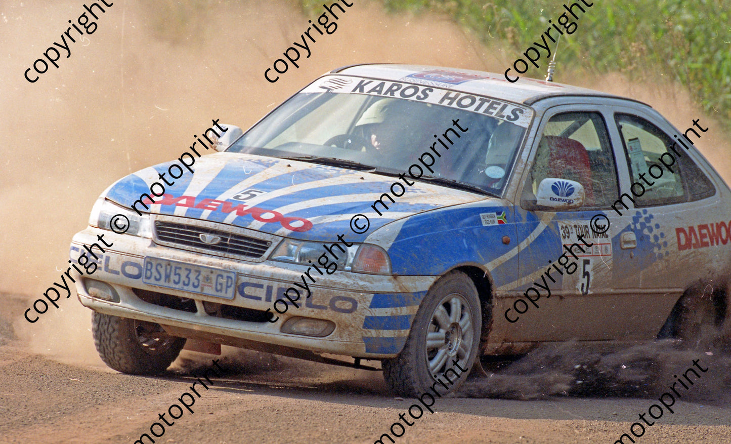 1997 39th Tour Natal 5 Enzo Kuun, Guy Hodgson Daewoo Cielo (Watling Photo)