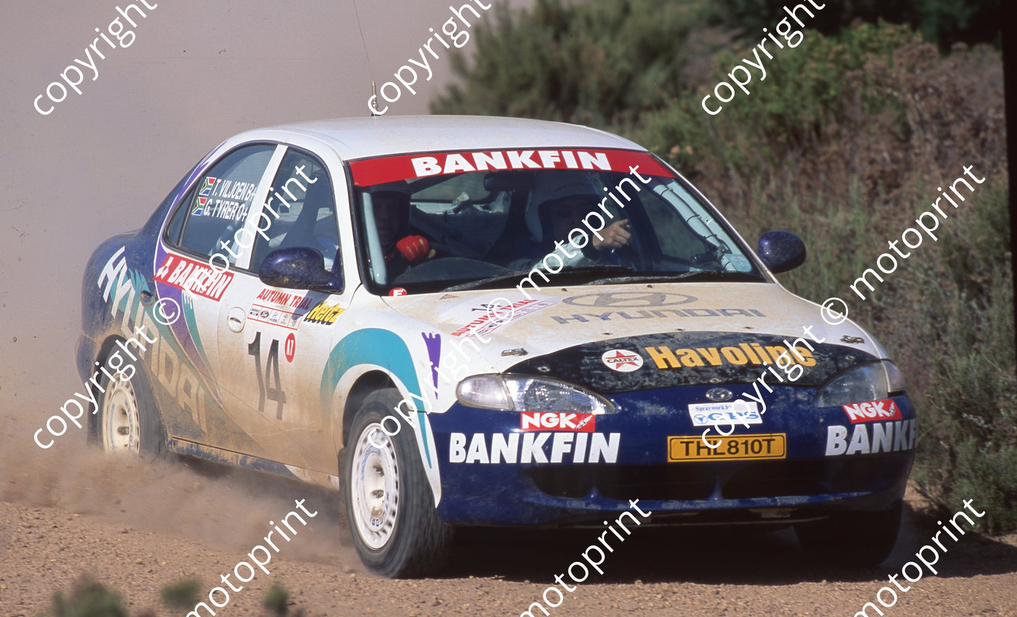 1997 Autumn Trial 14 T Viljoen, Geoff Tyrer Hyundai (Watling Photo)