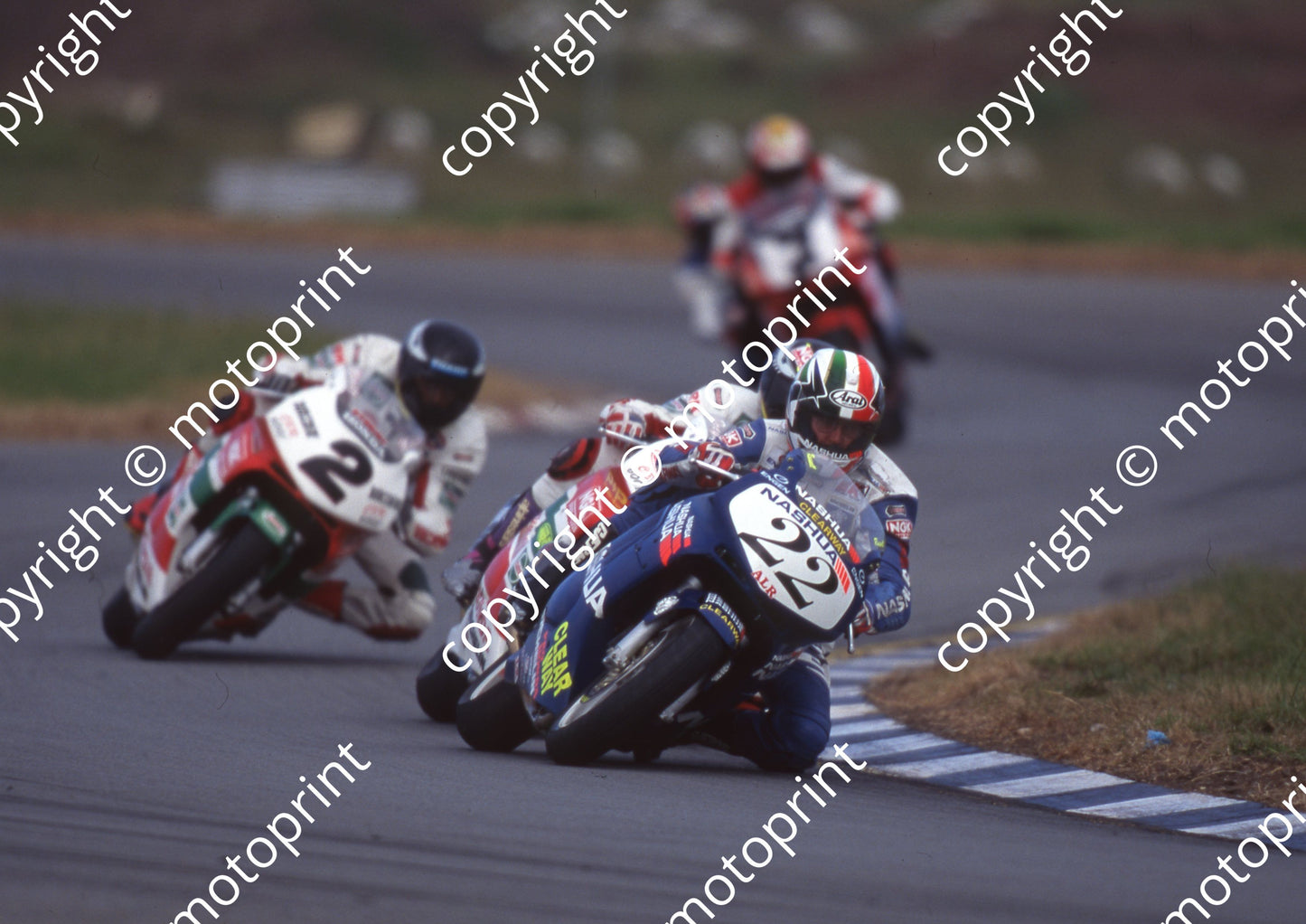1997 EL MC 22 Russell Wood 1 Greg Dreyer 2 Danie Maritz all Hondas (Watling Photo)