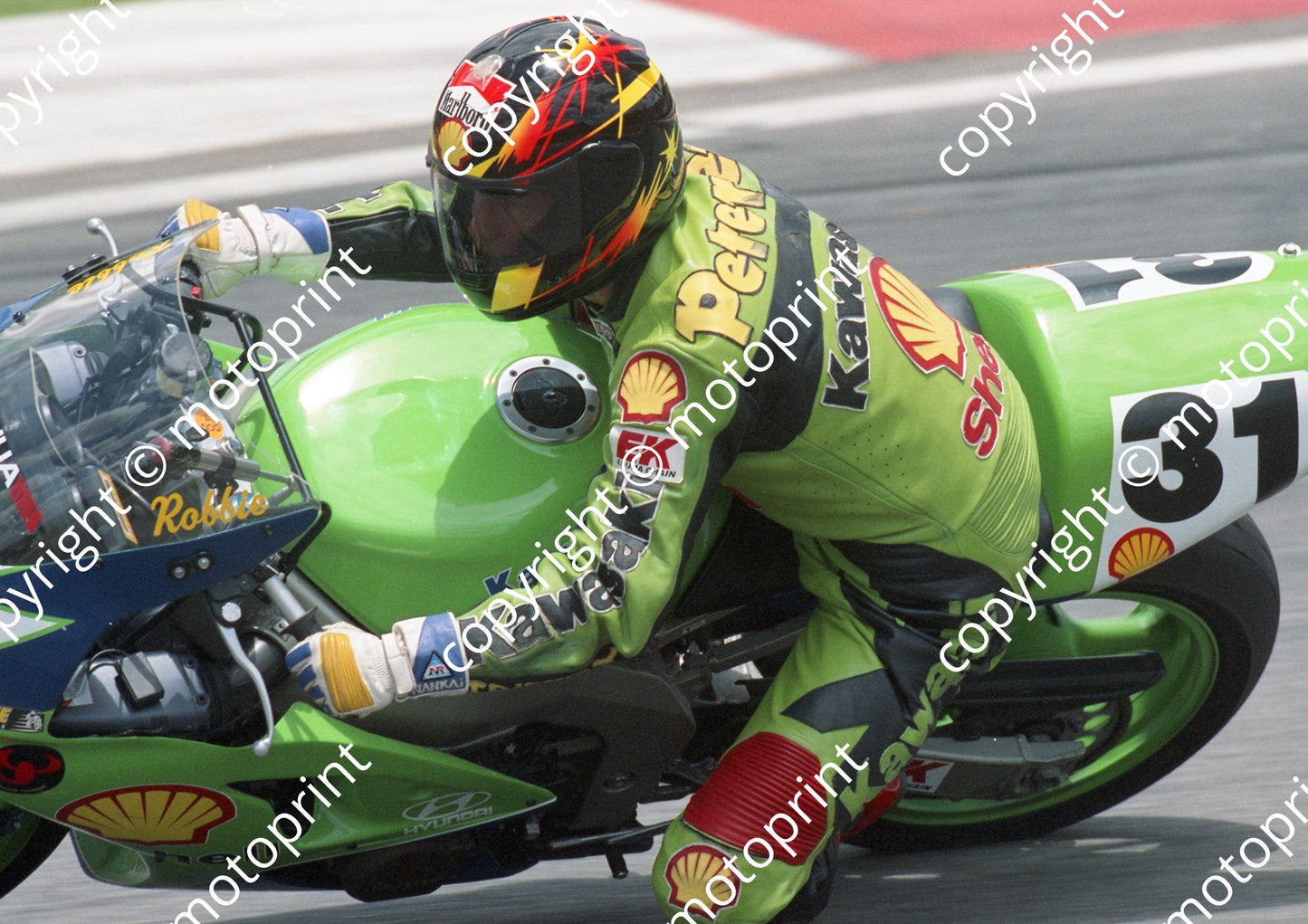 1998 Kya Nov SA v Aus 31 Rob Petersen Kawasaki (Colin Watling Photographic) (90)