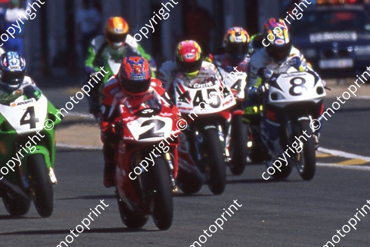 1998 Kya SBK 0 start 2 Fogarty, 4 Yanagawa 45 Edwards, 8 Whitham (Watling Photo) (2)