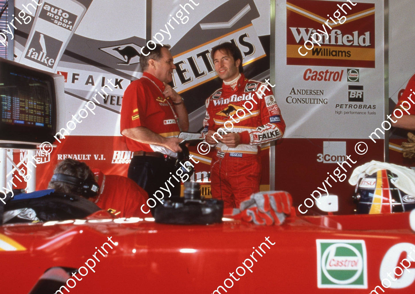 1998 Spanish GP Patrick Head, Heinz-Harald Frentzen 8th Williams FW20 (17)