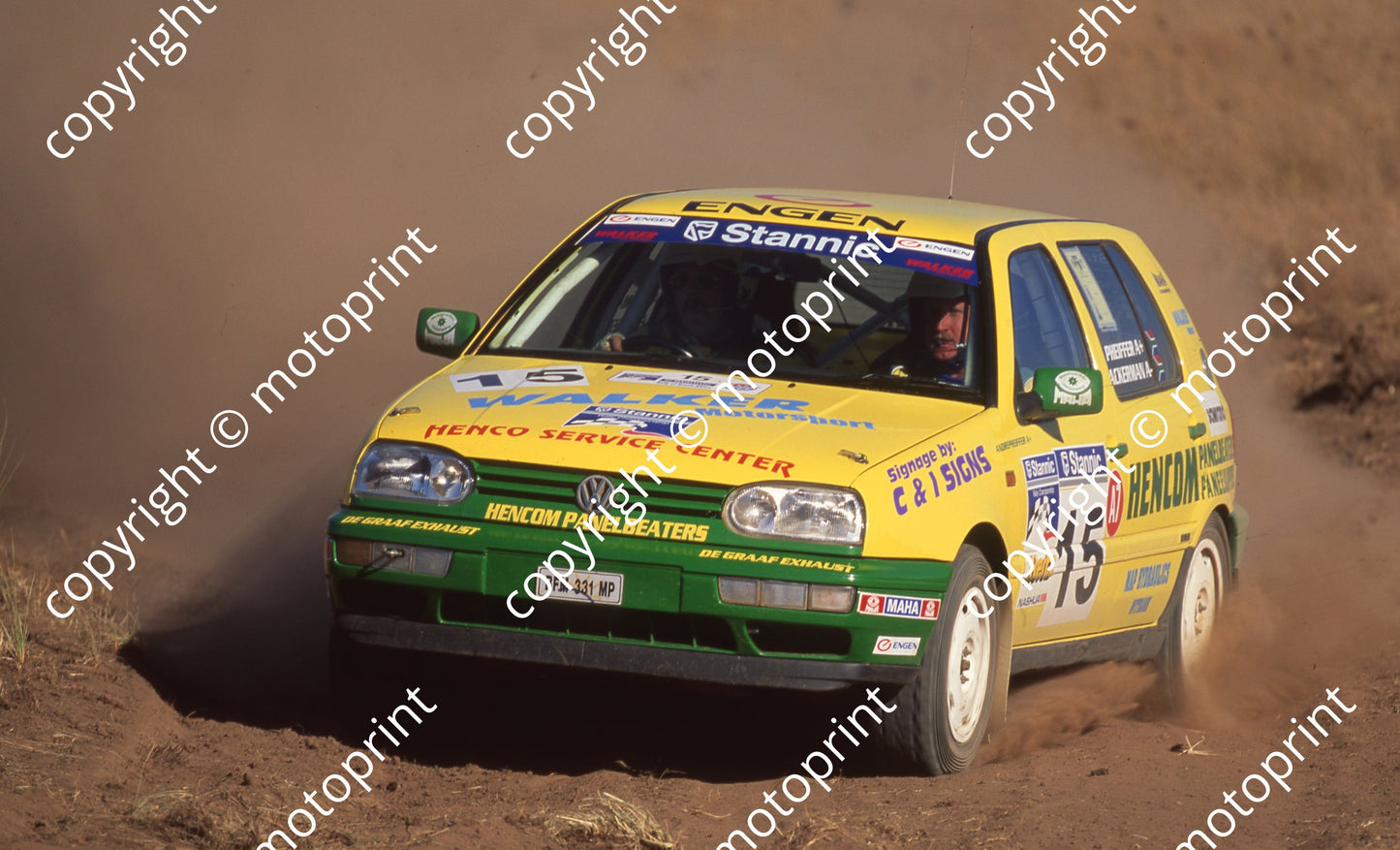 1998 Stannic Rally 18 Rocky Reyneke, ..Gerntholtz VW Golf (Watling Photo) (3)