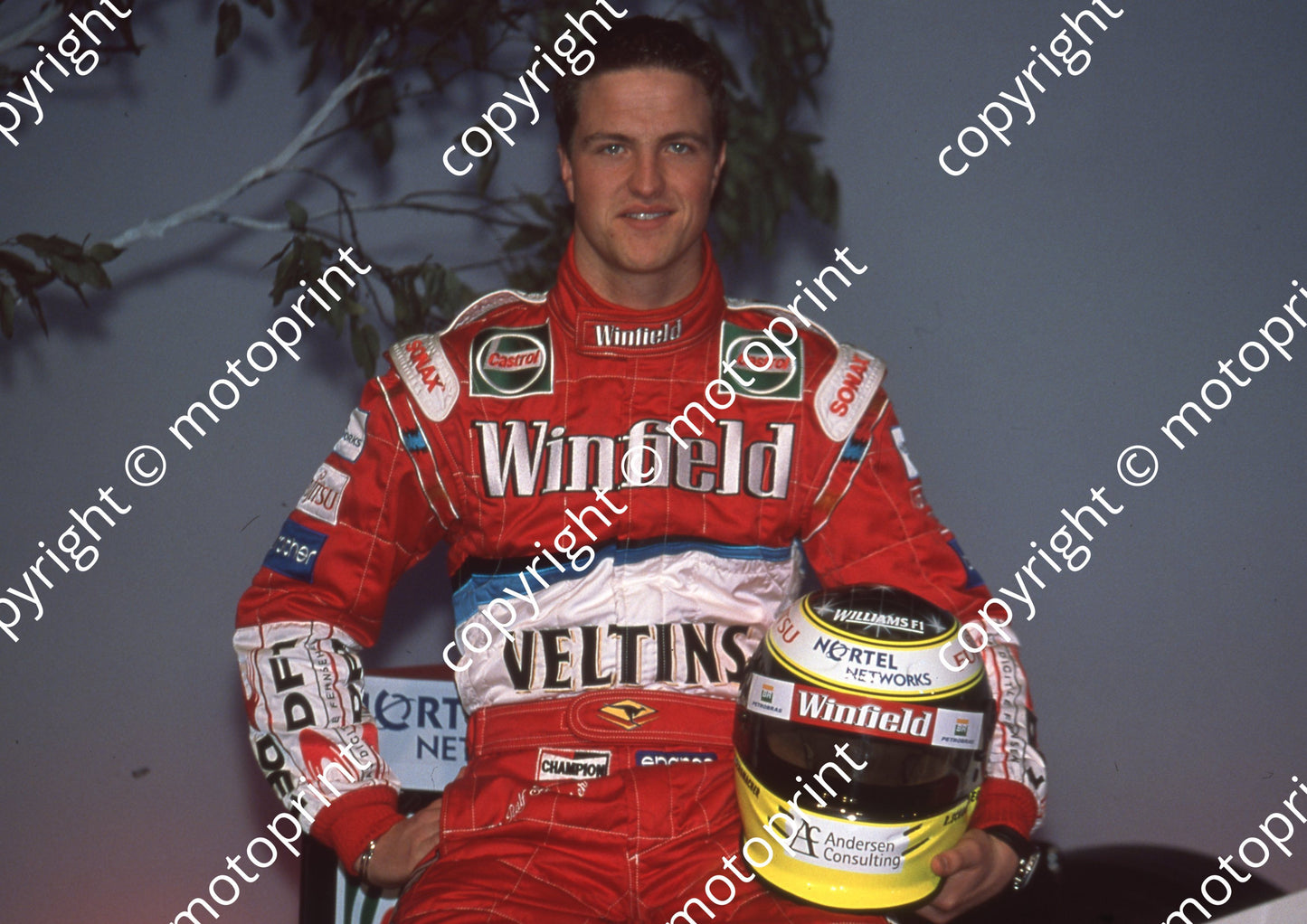 1999 At team launch Ralf Schumacher Williams FW21 (20)