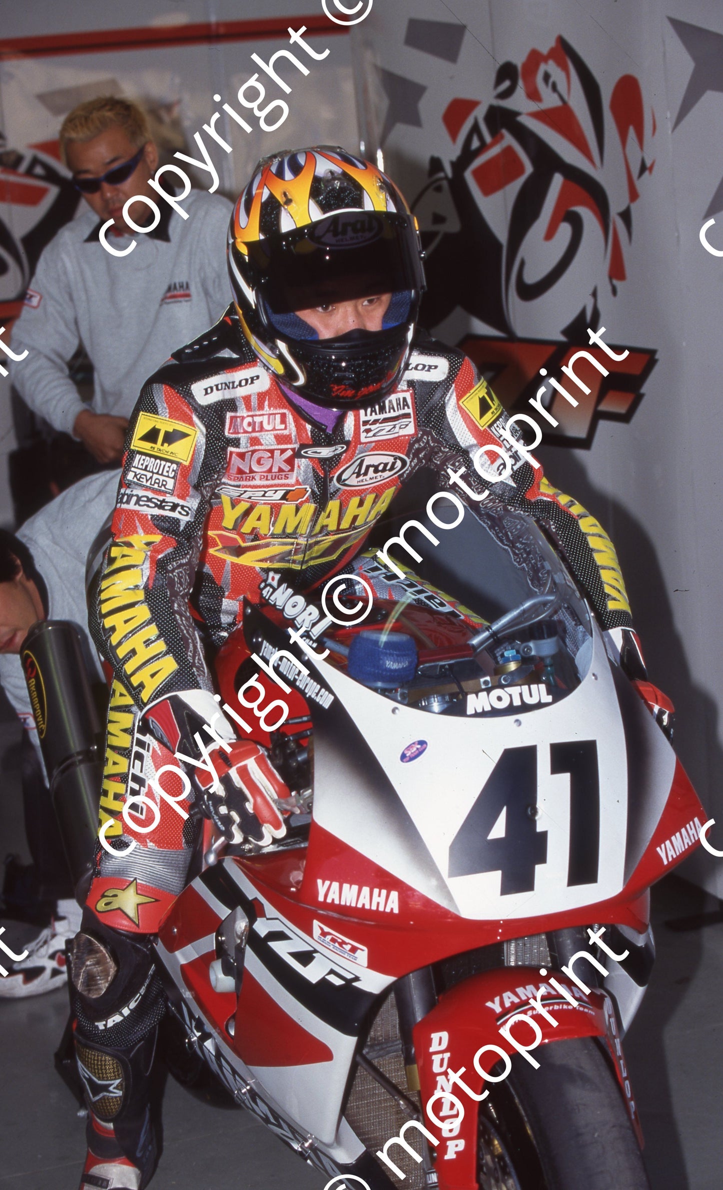 1999 Kya SBK 41 Noriyuki Haga Yamaha PITS (Watling Photo) (7)