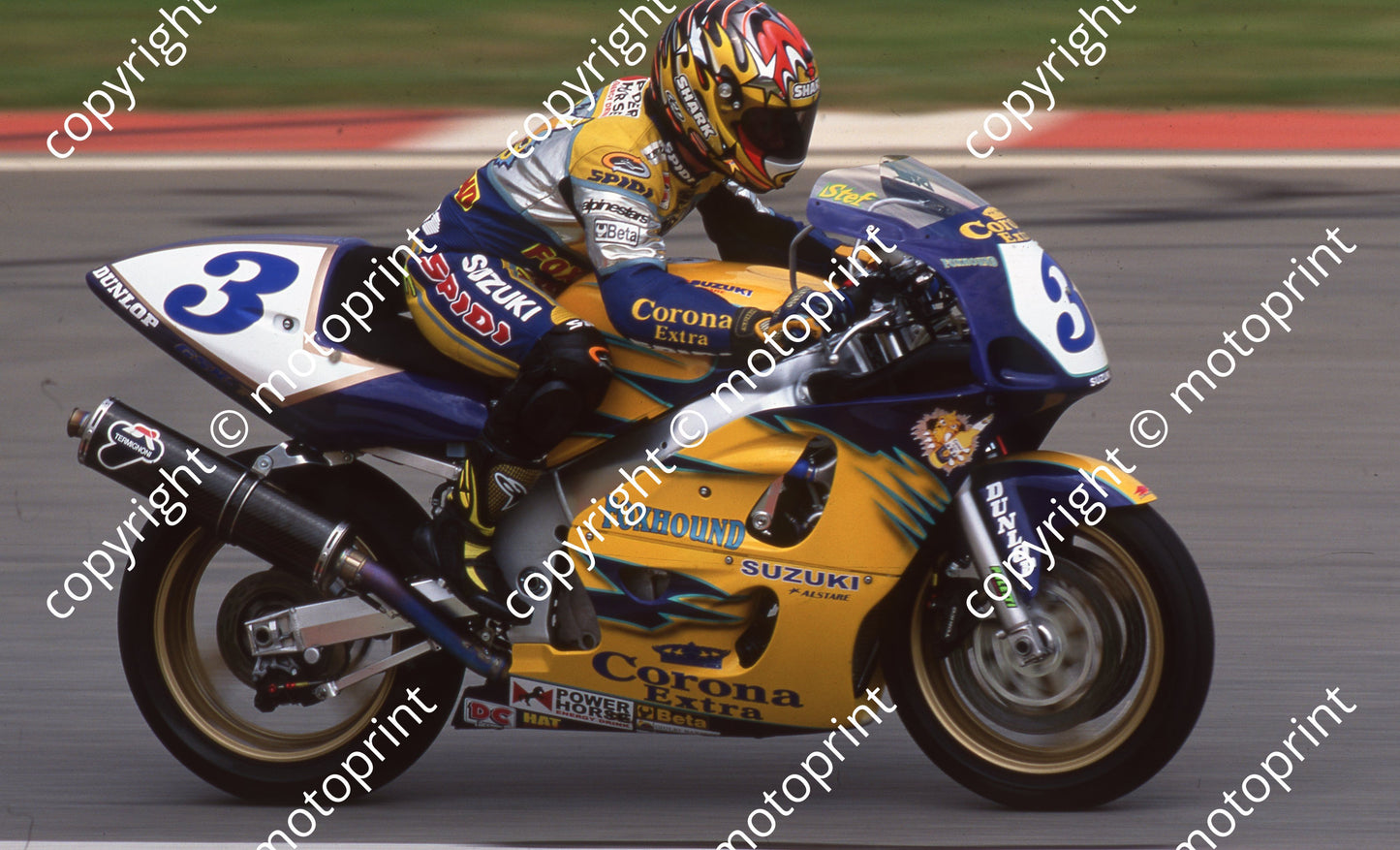 1999 Kya SSP 3 Stephane Chambon Suzuki Alstare 2nd (Watling Photo) (2)