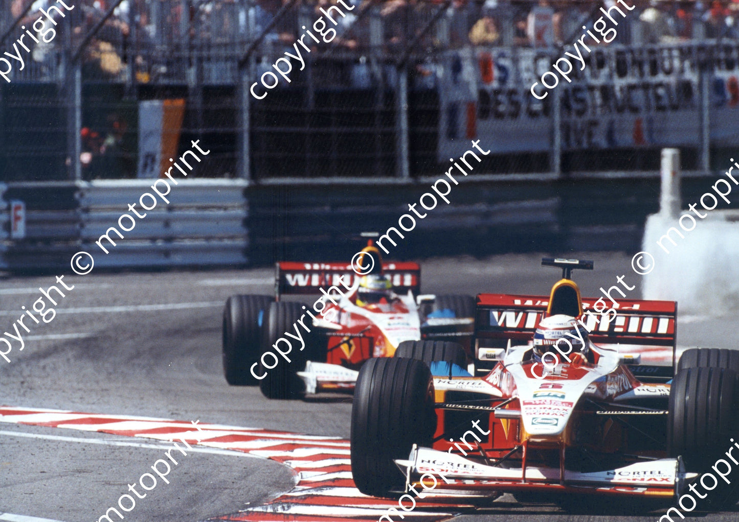 1999 Monaco GP Ralf Schumacher following Alex Zanardi FW21(8)