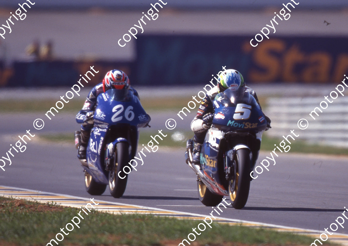 1999 Phakisa SA GP 500 26 Haruchika Aoki TSR HOnda 5 Alex Barros HOnda (Watling Photo) (1)