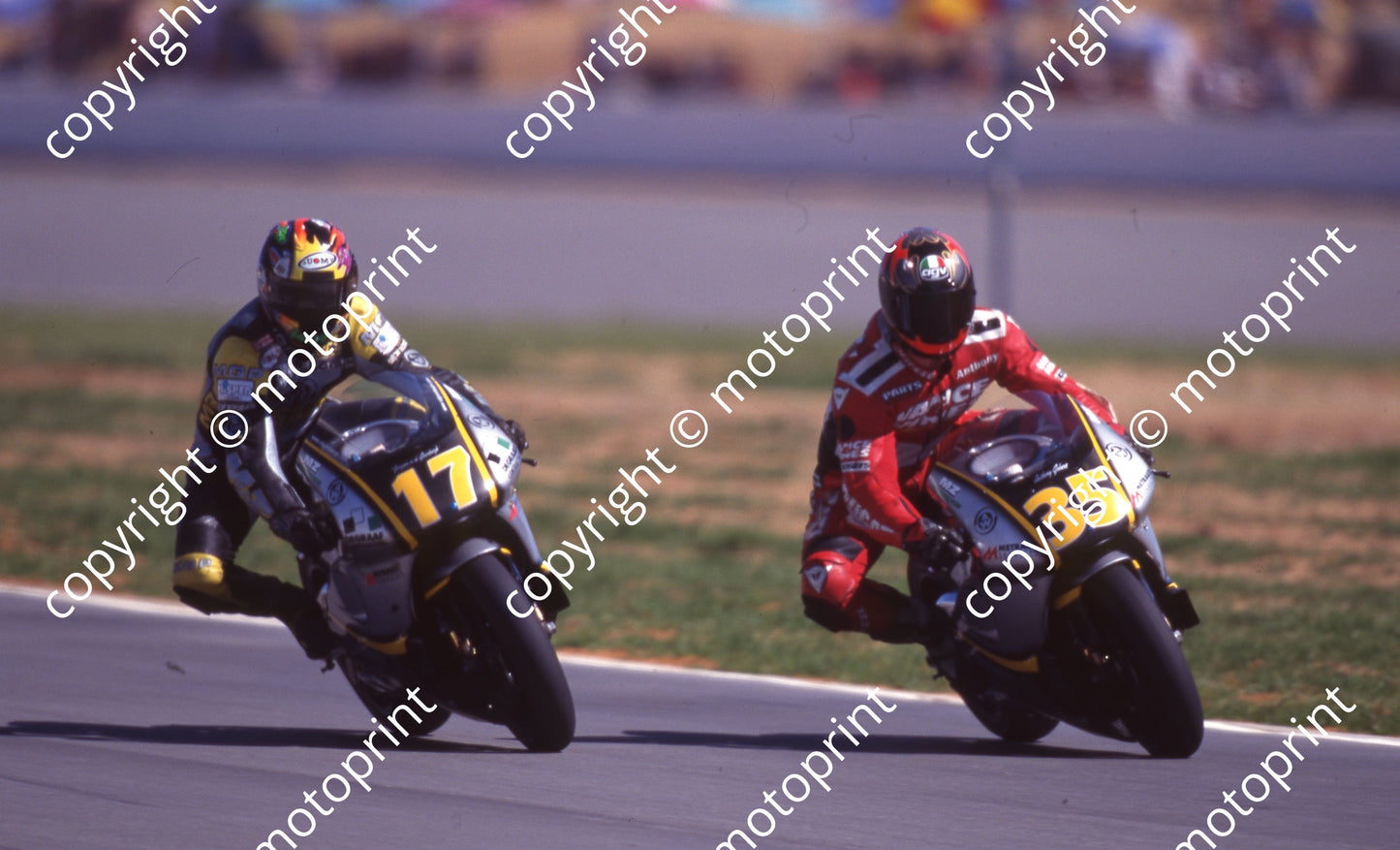 1999 Phakisa SA GP 500 35 Anthony Gobert 17 Jurgen vd Goorbergh both MuZ Weber (Colin Watling Photographic) (2)