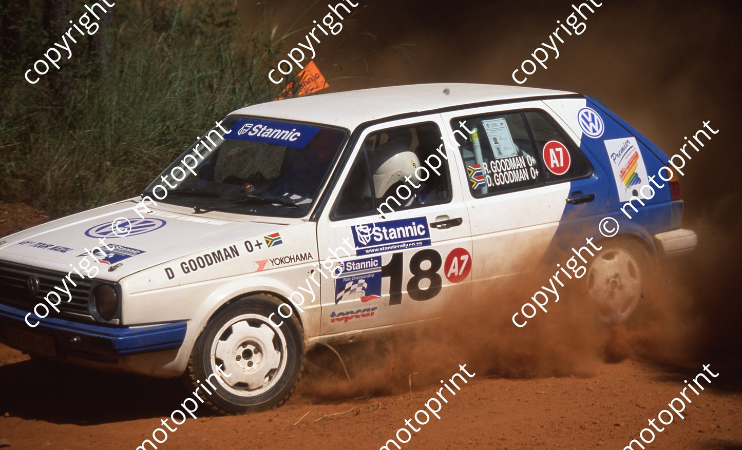 1999 Tour Natal Rally 18 Robin, David Goodman VW DNF (Watling Photo) (72)