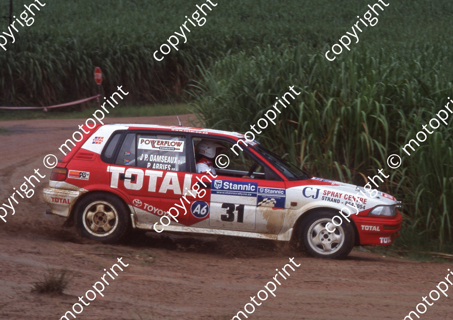 1999 Tour Natal Rally 31 Jean-Pierre Damseaux, Pierre Arries Toyota (Watling Photo) (71)