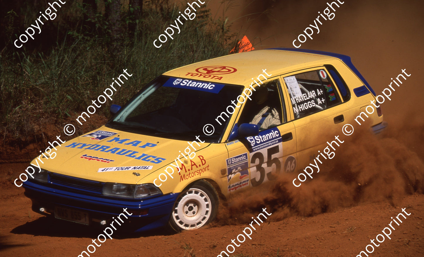 1999 Tour Natal Rally 35 Nico Higgs, Menno Havelaar Toyota (Colin Watling Photo) (16)