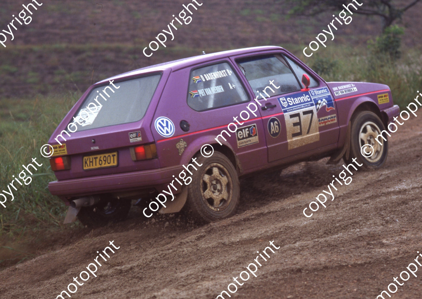 1999 Tour Natal Rally 37 Dirk Badenhorst, Piet van Heerden Golf (Colin Watling Photo) (22)