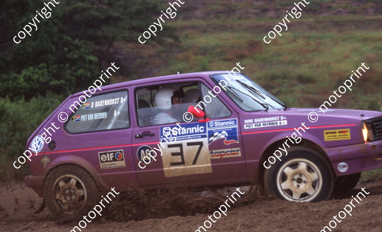 1999 Tour Natal Rally 37 Dirk Badenhorst, Piet van Heerden Golf (Colin Watling Photo) (23)