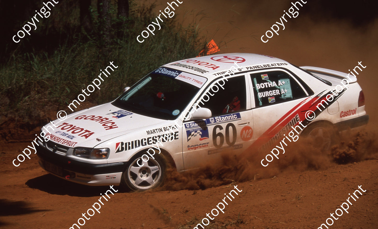1999 Tour Natal Rally 60 Schalk Burger, Martin Botha Toyota (Colin Watling Photographic) (14)