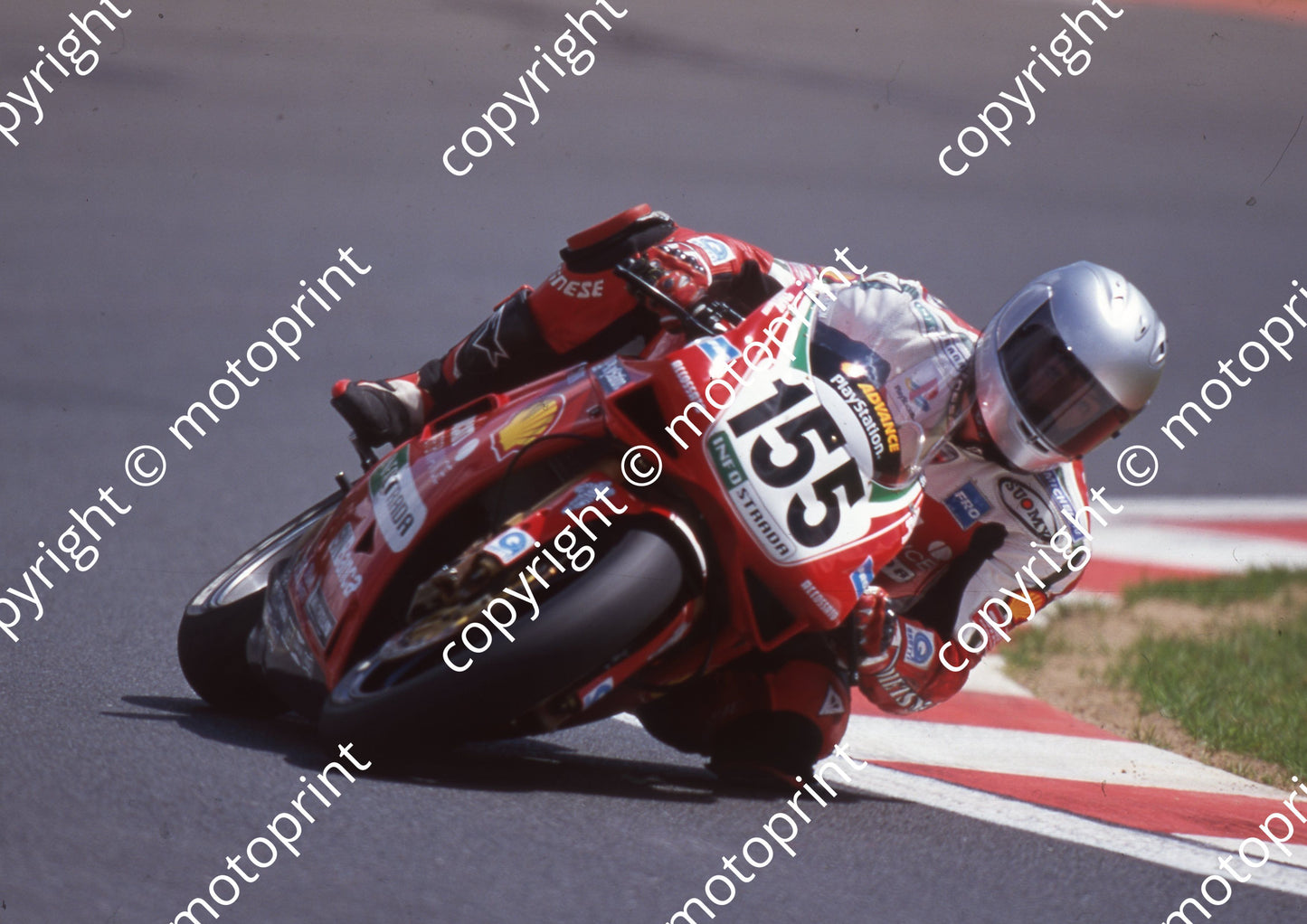2000 Kya SBK 155 Ben Bostrom Ducati COMPARE HELMETS (Watling Photo) (10)
