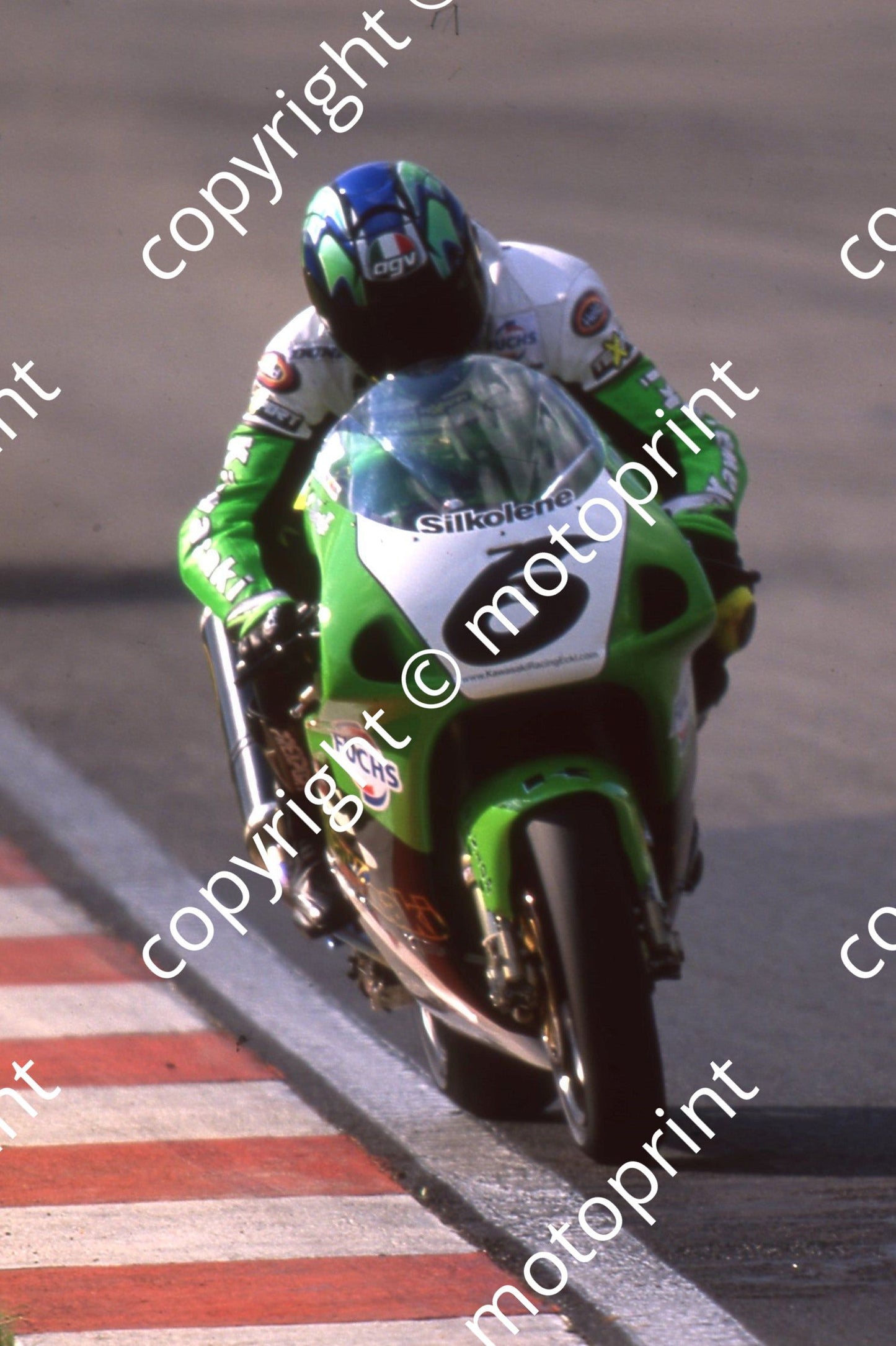 2000 Kya SBK 6 Gregorio Lavilla Kawasaki (Watling Photo)