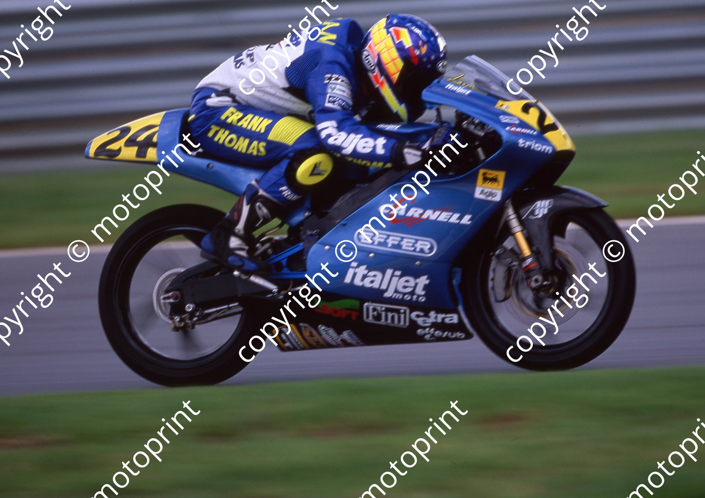 2000 Phakisa SA GP 125 24 Leon Haslam Italjet(Colin Watling Photographic) (2)