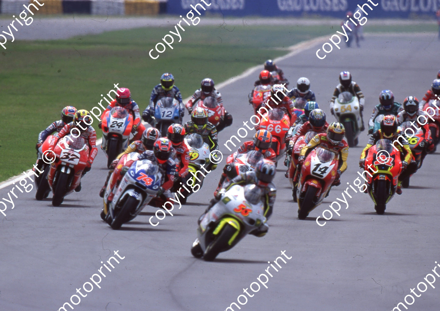 2000 Phakisa SA GP 250 0 21 Battaini 14 West 13 Melandri 56 Nakano 6 Waldmann 19 Jacque 74 Kato 37 Boscoscuro (Watling Photo) (2)