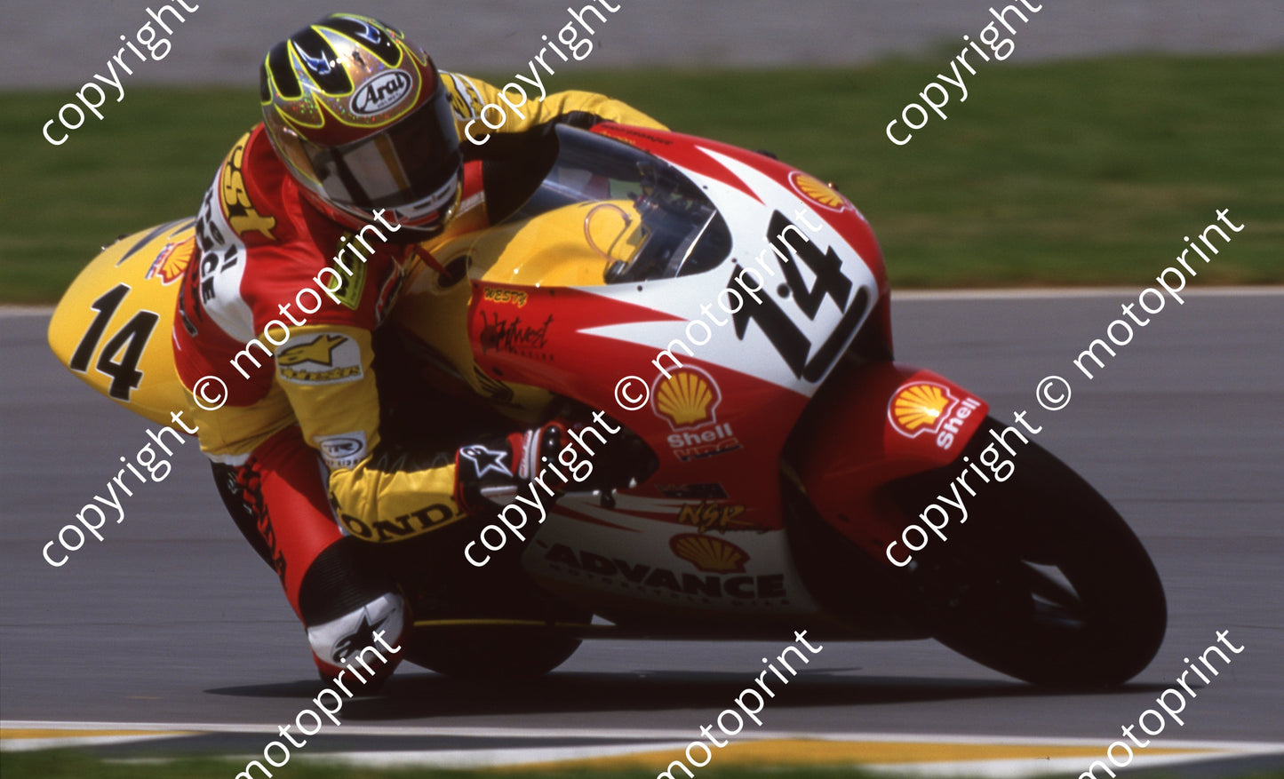 2000 Phakisa SA GP 250 14 Anthony WEst Honda 5th (Colin Watling Photographic) (2)