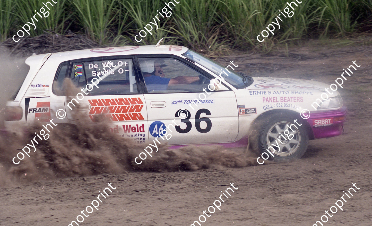 2000 Tour Natal Rally 36 Chris de Wit Shane Saville Toyota (Watling Photo) (4)
