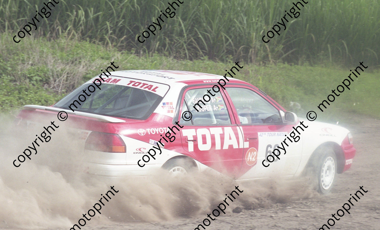 2000 Tour Natal Rally 60 Dean Sanders Graham Hooper Toyota (Watling Photo) (2)