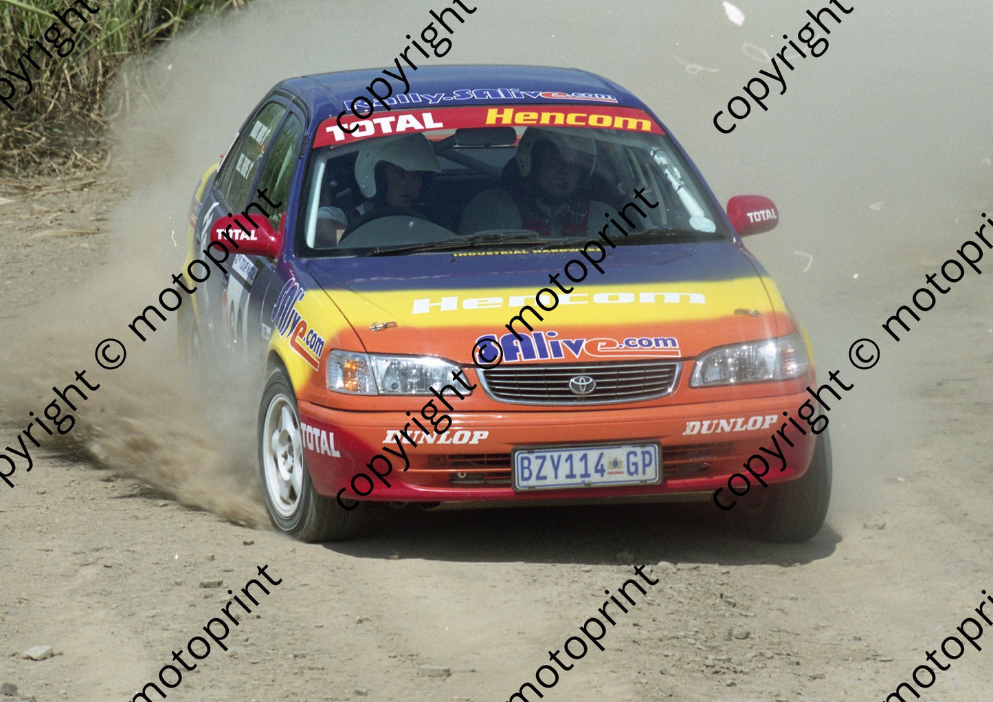 2000 Tour Natal Rally 62 Kobus Roos Niel Fourie Toyota (Watling Photo) (6)