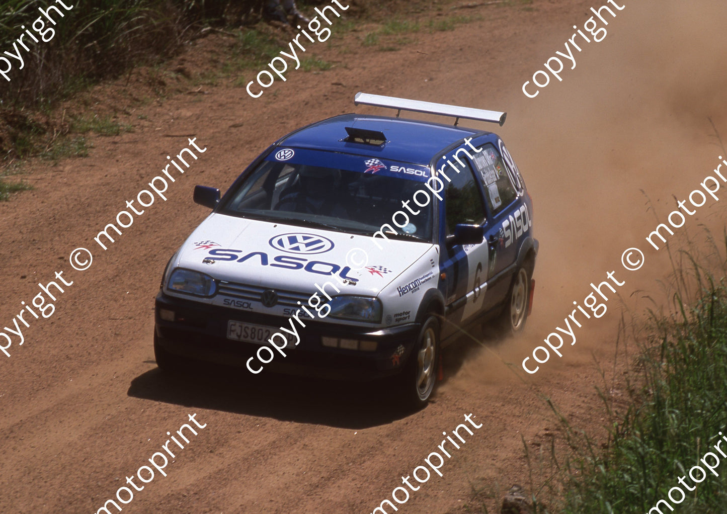 2000 Tour Natal Rally 6 Barry Grobbelaar Mike Burrows Golf (Colin Watling Photographic) (1)