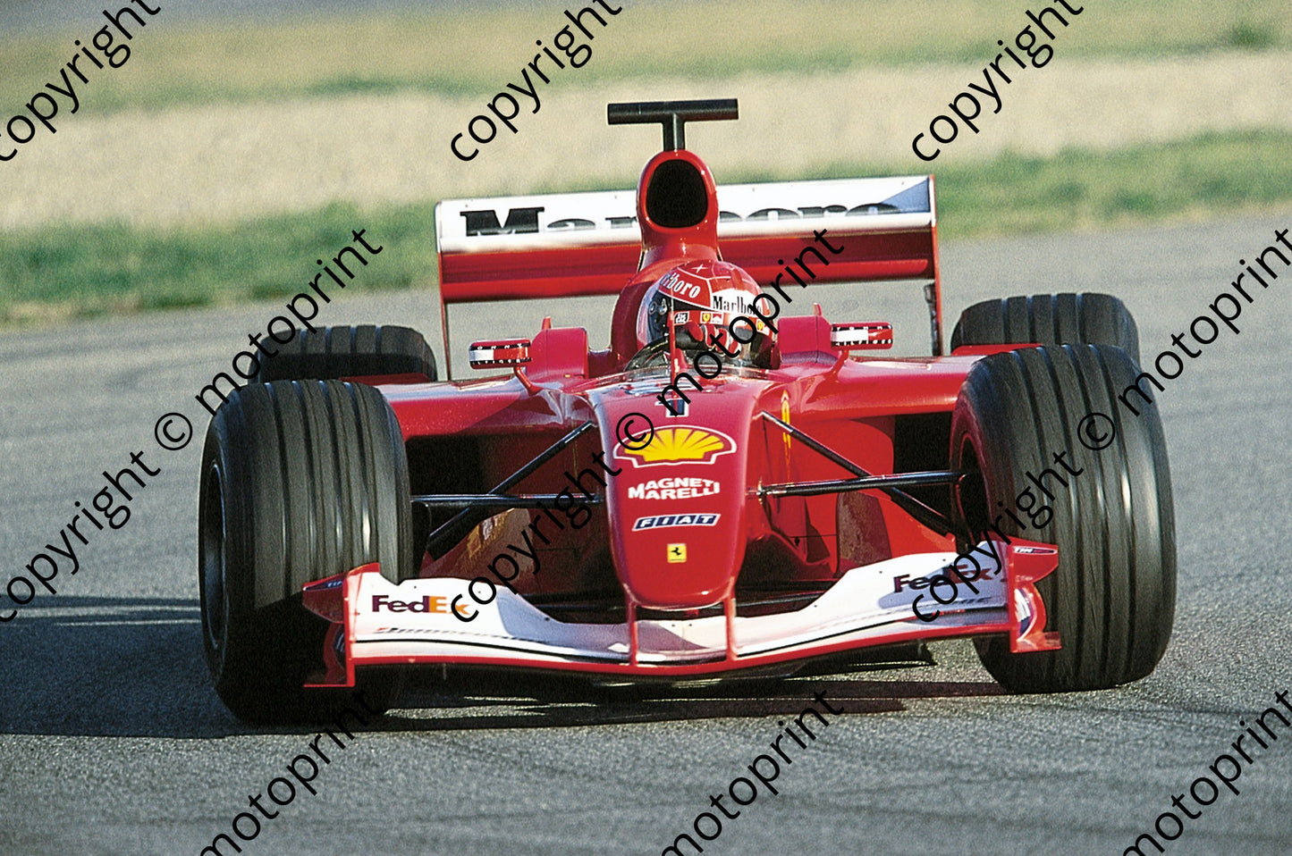2001 British GP Michael Schumacher Ferrari F2001