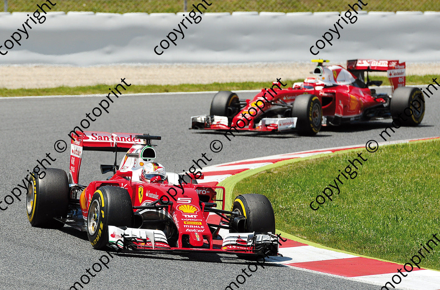2016 5 Vettel 7 Raikkonen Ferrari SF16H Italian GP (courtesy Paolo D'Alessio) (39)