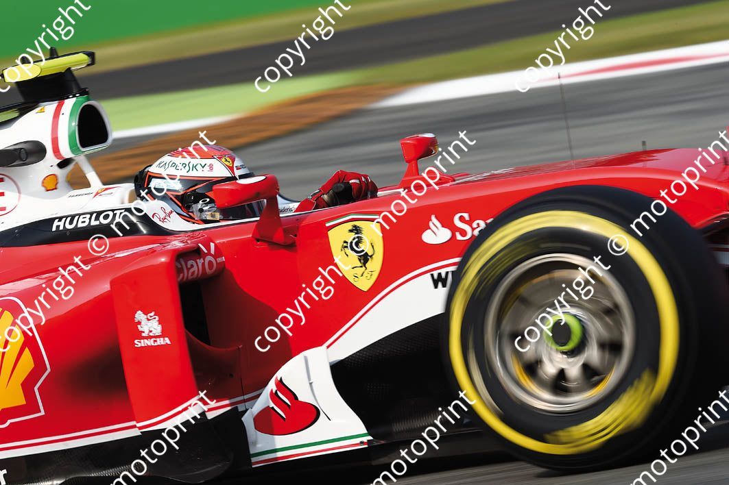 2016 7 Kimi Raikkonen Ferrari SF16H Italian GP (courtesy Paolo D'Alessio) (12)