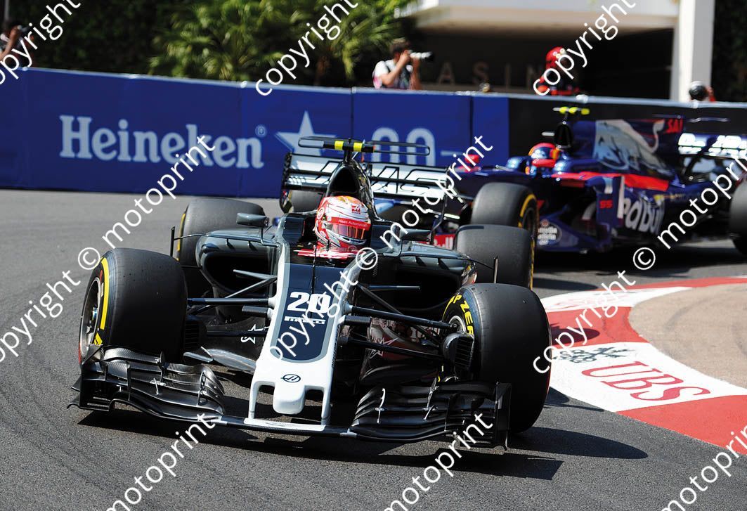 2017 Monaco GP 20 Kevin Magnussen Haas (recommended max print size A4 20x30 cm)(thanks Paolo D'Alessio) (110)