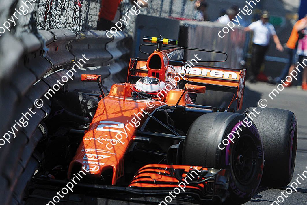 2017 Monaco GP 2 Stoffel Vandoorne McLaren Honda (recommended max print size A4 20x30 cm))(thanks Paolo D'Alessio) (102)
