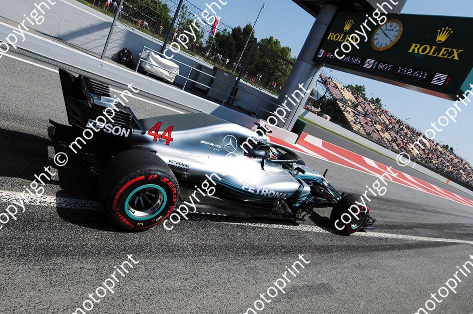 2018 Spanish 44 Lewis Hamilton Mercedes W09 (recommended max print size A4 20x30 cm) (10)