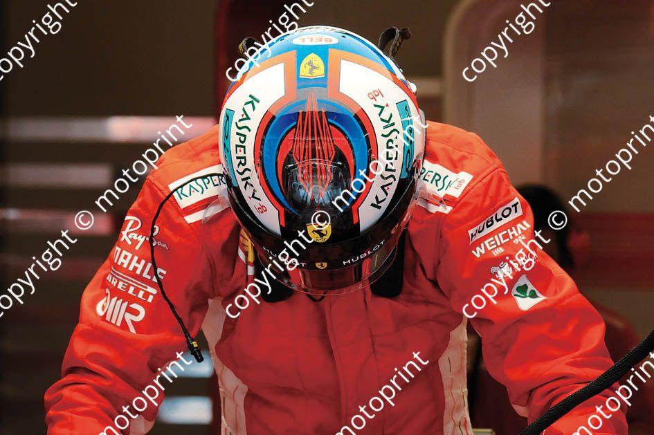 2018 Spanish 7 Kimi Raikkonen Ferrari SF71H (recommended max print size A4 20x30 cm) (1)