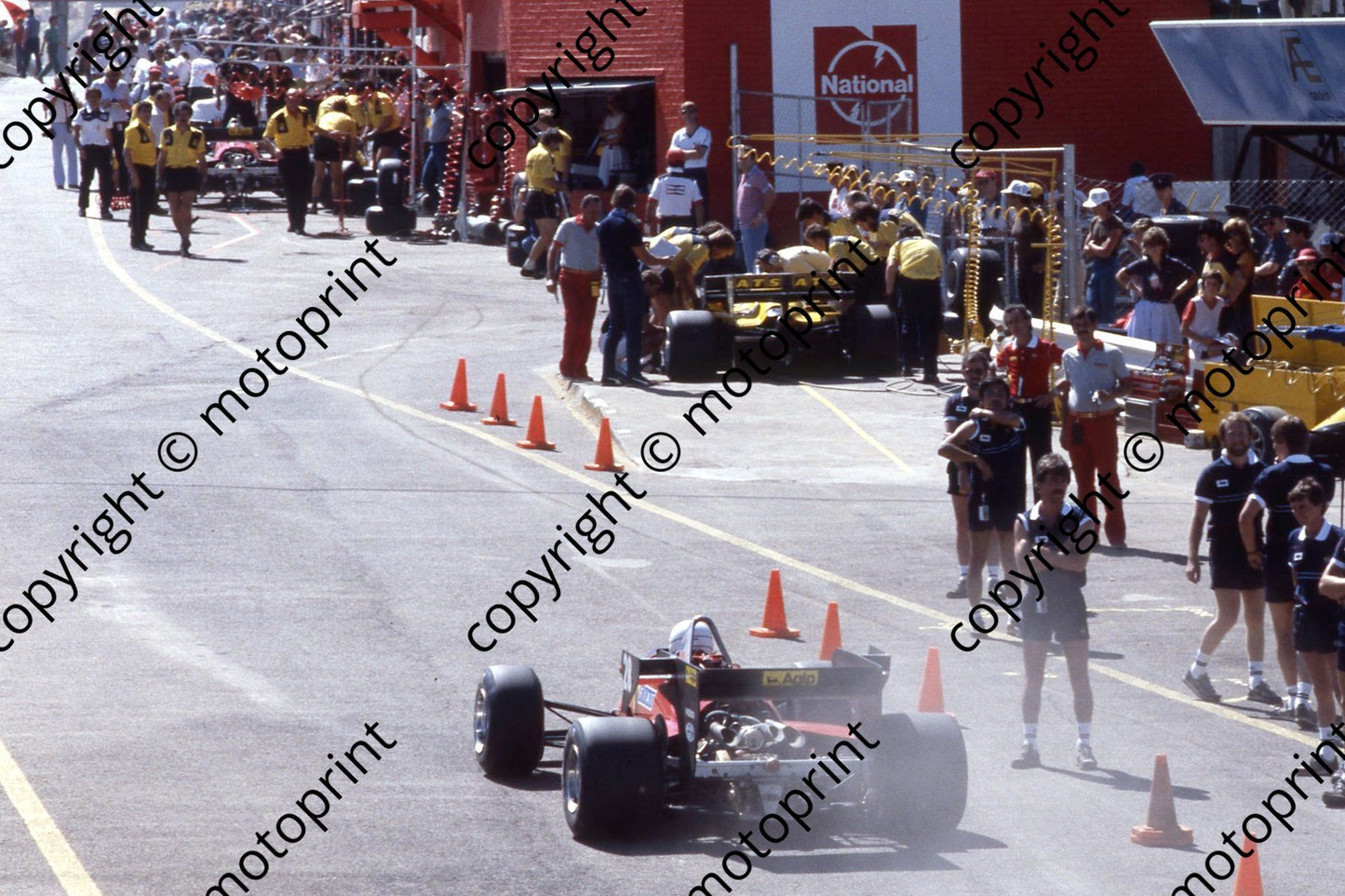 28 Rene Arnoux Ferrari 126C4 pit entry (courtesy Roger Swan) (11)