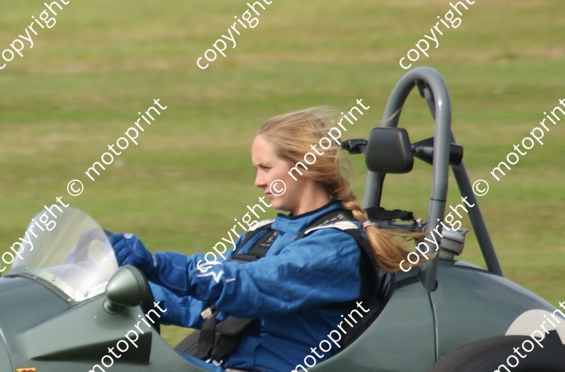 34 Niamh McGuire drove Cooper Bristol #34 in race (1) here in #4 in Fangio tribute