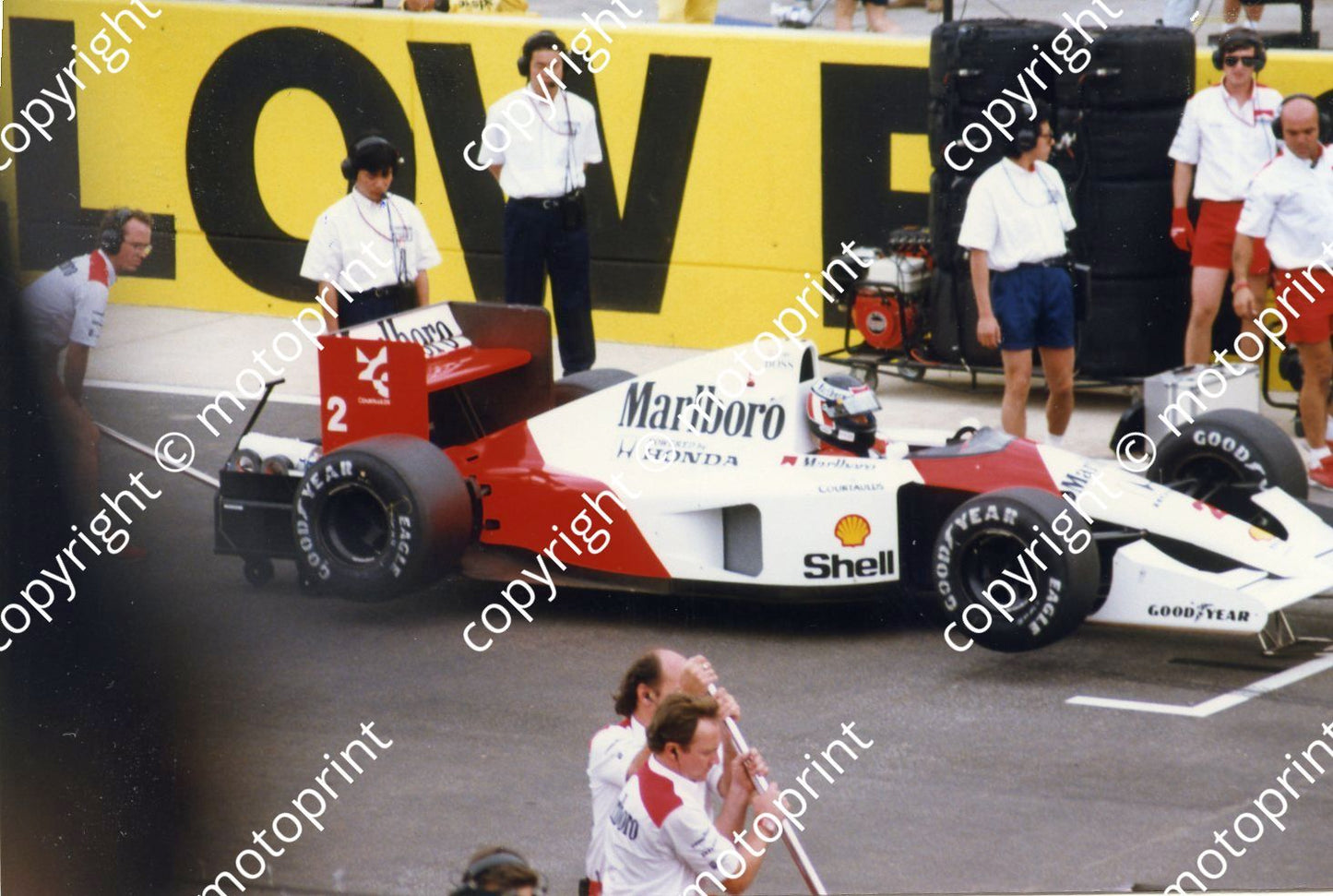 Berger McLaren 3rd on grid