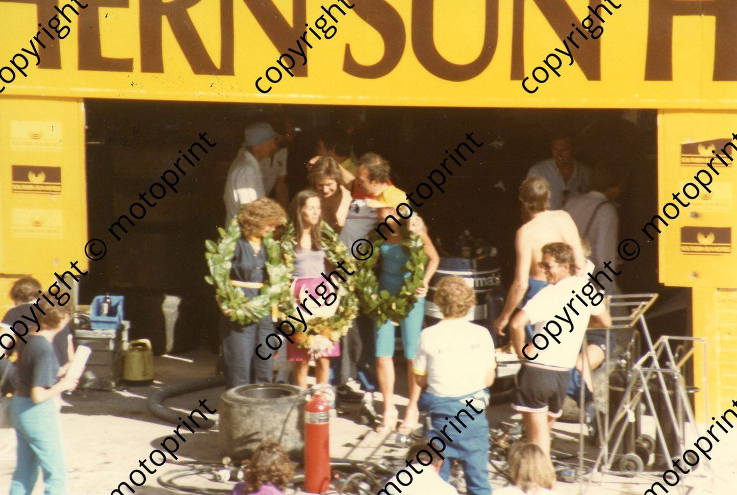 Brabham pits celebrate