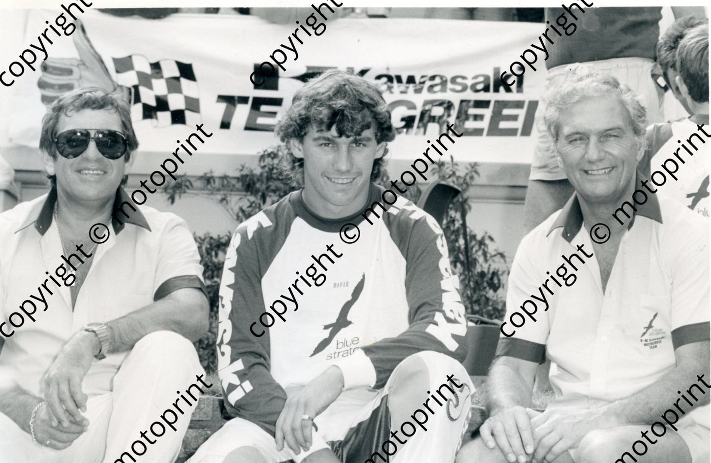 Brett Redman centre and Jim Redman right 351