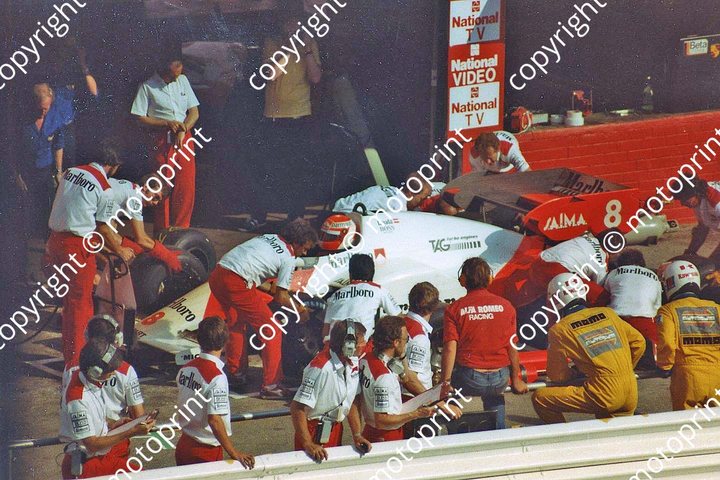 Lauda pit stop