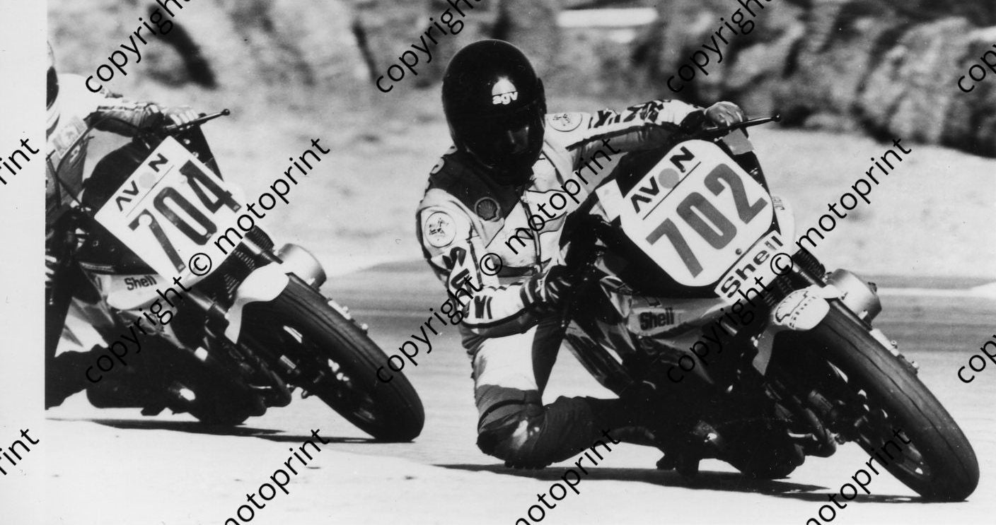 MC 1985 Avon_ Dave Hiscock, Wayne Heasman Suzuki 750s 006