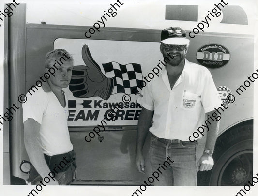 MC 1985 Dave Johnston left Kawasaki 575 class Yashica series 144