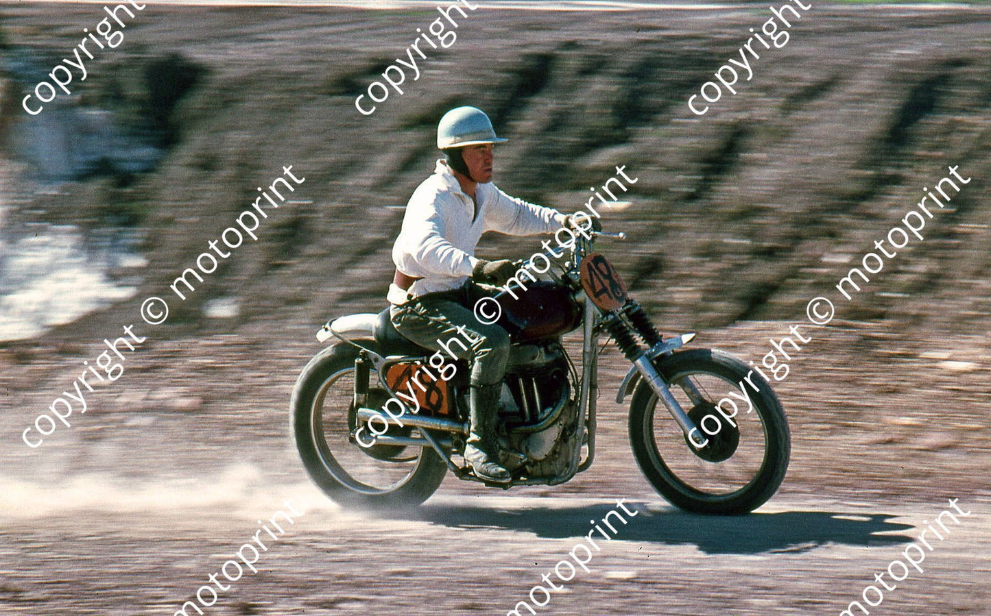 MC Dennis Cory MX bike